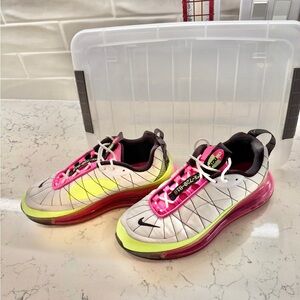 Nike Women MX-720-818 Sneakers - Metallic Silver, Neon Pink, Bright Yellow